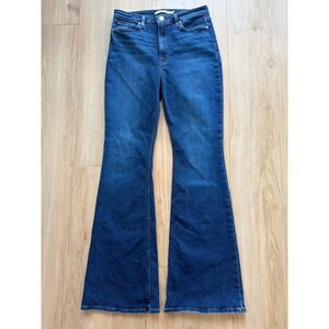 Hudson Holly High Rise Flare Jeans Dark Wash Indigo Denim Size 31 Womens